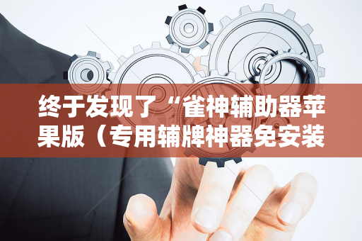终于发现了“雀神辅助器苹果版（专用辅牌神器免安装）
