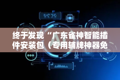 终于发现“广东雀神智能插件安装包（专用辅牌神器免安装）