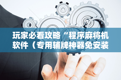 玩家必看攻略“程序麻将机软件（专用辅牌神器免安装）