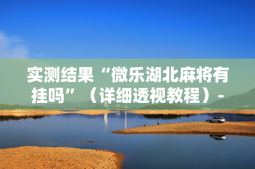 实测结果“微乐湖北麻将有挂吗”（详细透视教程）-哔哩哔哩
