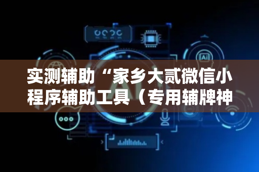实测辅助“家乡大贰微信小程序辅助工具（专用辅牌神器免安装）