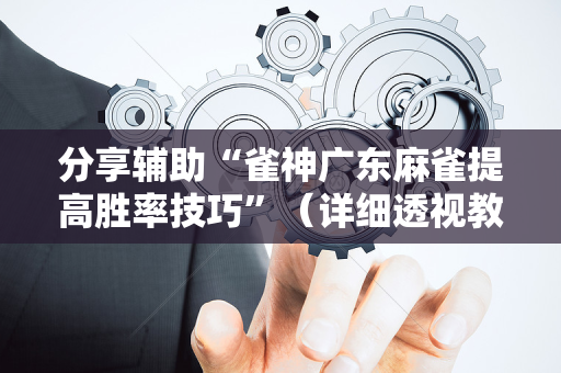 分享辅助“雀神广东麻雀提高胜率技巧”（详细透视教程）-哔哩哔哩