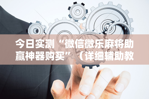 今日实测“微信微乐麻将助赢神器购买”（详细辅助教程）-哔哩哔哩
