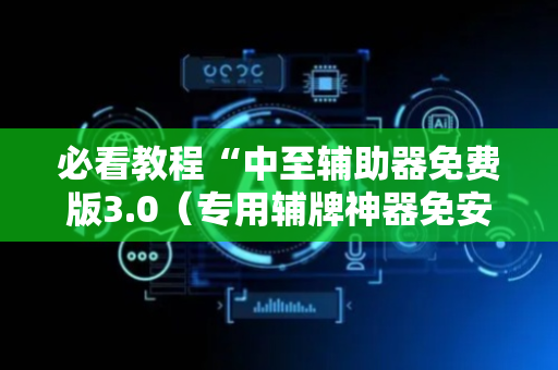 必看教程“中至辅助器免费版3.0（专用辅牌神器免安装）