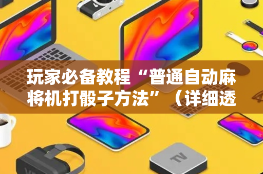 玩家必备教程“普通自动麻将机打骰子方法”（详细透视教程）-哔哩哔哩