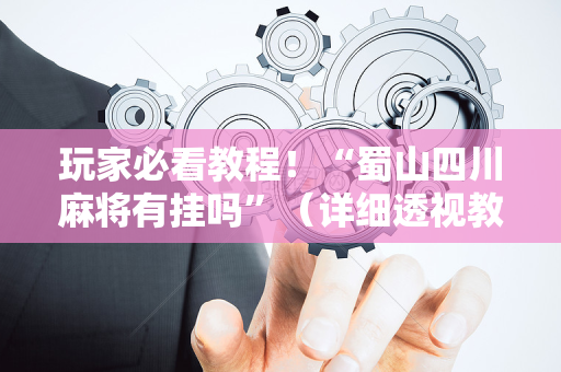 玩家必看教程！“蜀山四川麻将有挂吗”（详细透视教程）-哔哩哔哩