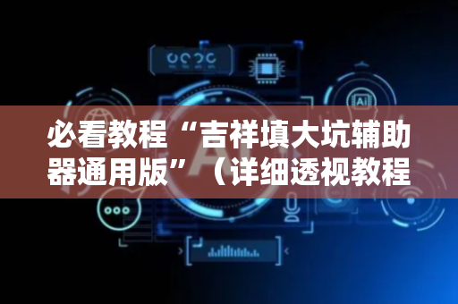 必看教程“吉祥填大坑辅助器通用版”（详细透视教程）-哔哩哔哩