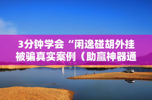 3分钟学会“闲逸碰胡外挂被骗真实案例（助赢神器通用版）