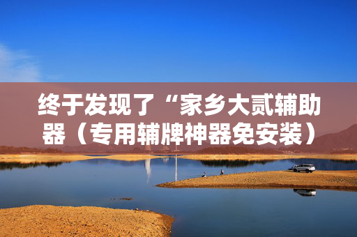 终于发现了“家乡大贰辅助器（专用辅牌神器免安装）