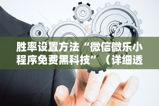 胜率设置方法“微信微乐小程序免费黑科技”（详细透视教程）-哔哩哔哩