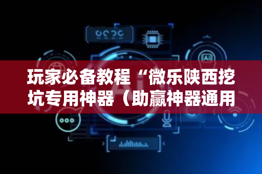 玩家必备教程“微乐陕西挖坑专用神器（助赢神器通用版）