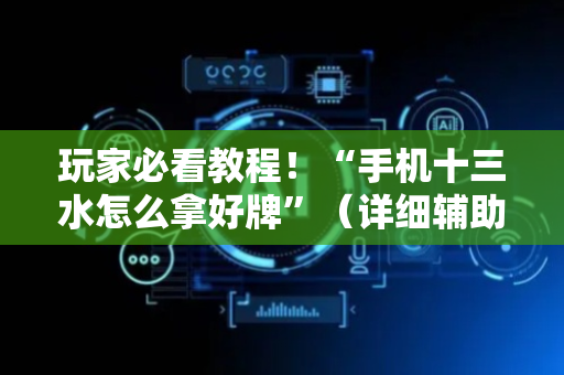 玩家必看教程！“手机十三水怎么拿好牌”（详细辅助教程）-哔哩哔哩