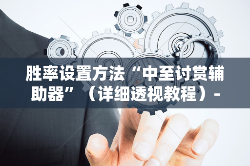 胜率设置方法“中至讨赏辅助器”（详细透视教程）-哔哩哔哩