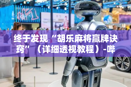 终于发现“胡乐麻将赢牌诀窍”（详细透视教程）-哔哩哔哩