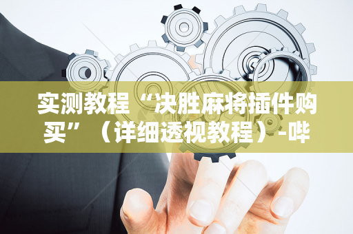 实测教程“决胜麻将插件购买”（详细透视教程）-哔哩哔哩
