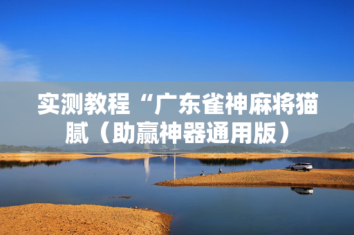 实测教程“广东雀神麻将猫腻（助赢神器通用版）