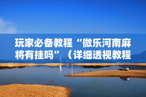 玩家必备教程“微乐河南麻将有挂吗”（详细透视教程）-哔哩哔哩