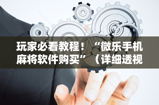 玩家必看教程！“微乐手机麻将软件购买”（详细透视教程）-哔哩哔哩