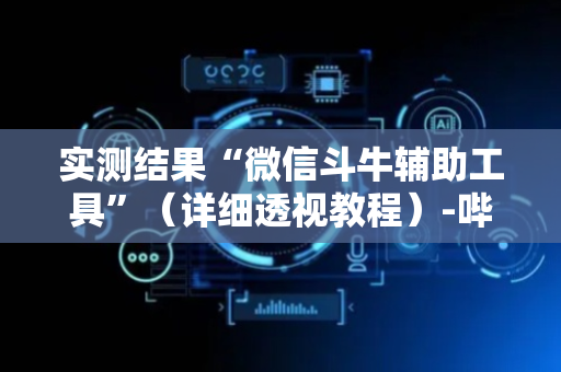 实测结果“微信斗牛辅助工具”（详细透视教程）-哔哩哔哩