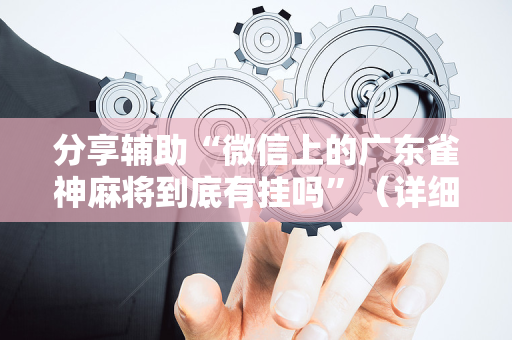 分享辅助“微信上的广东雀神麻将到底有挂吗”（详细透视教程）-哔哩哔哩