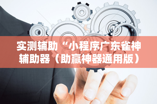 实测辅助“小程序广东雀神辅助器（助赢神器通用版）