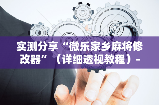 实测分享“微乐家乡麻将修改器”（详细透视教程）-哔哩哔哩