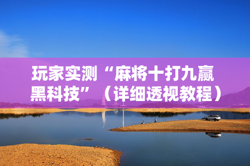 玩家实测“麻将十打九赢 黑科技”（详细透视教程）-哔哩哔哩