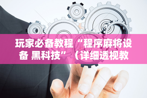玩家必备教程“程序麻将设备 黑科技”（详细透视教程）-哔哩哔哩