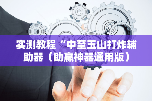 实测教程“中至玉山打炸辅助器（助赢神器通用版）