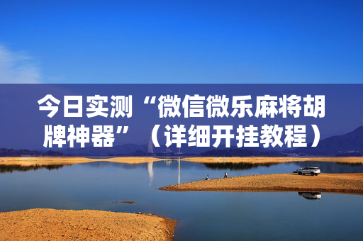 今日实测“微信微乐麻将胡牌神器”（详细开挂教程）-哔哩哔哩