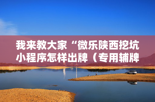我来教大家“微乐陕西挖坑小程序怎样出牌（专用辅牌神器免安装）