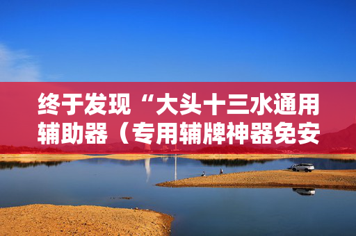 终于发现“大头十三水通用辅助器（专用辅牌神器免安装）