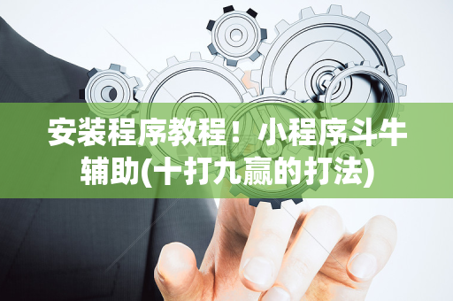 安装程序教程！小程序斗牛辅助(十打九赢的打法)