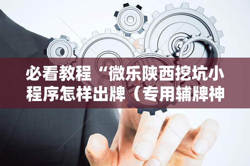必看教程“微乐陕西挖坑小程序怎样出牌（专用辅牌神器免安装）