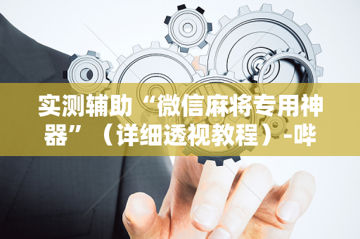 实测辅助“微信麻将专用神器”（详细透视教程）-哔哩哔哩