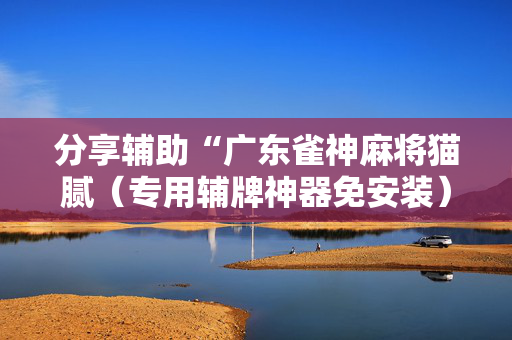 分享辅助“广东雀神麻将猫腻（专用辅牌神器免安装）