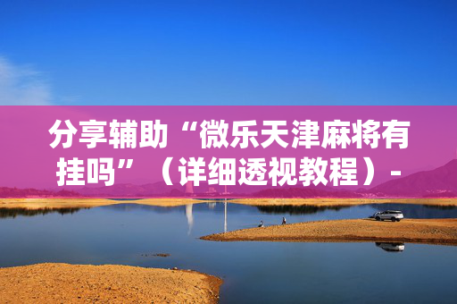 分享辅助“微乐天津麻将有挂吗”（详细透视教程）-哔哩哔哩