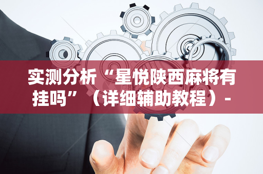 实测分析“星悦陕西麻将有挂吗”（详细辅助教程）-哔哩哔哩