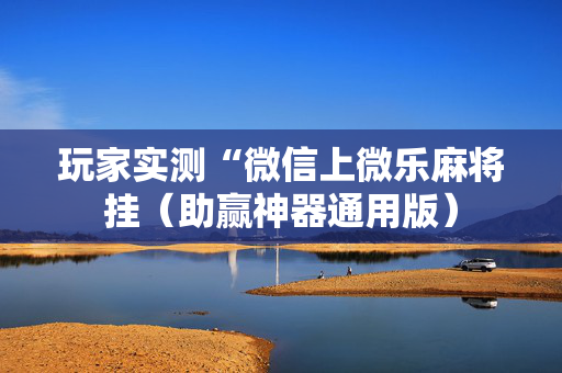 玩家实测“微信上微乐麻将挂（助赢神器通用版）