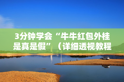 3分钟学会“牛牛红包外桂是真是假”（详细透视教程）-哔哩哔哩