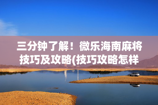 三分钟了解！微乐海南麻将技巧及攻略(技巧攻略怎样拿好牌)