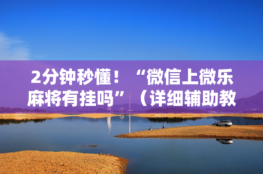 2分钟秒懂！“微信上微乐麻将有挂吗”（详细辅助教程）-哔哩哔哩