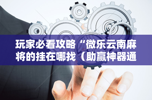 玩家必看攻略“微乐云南麻将的挂在哪找（助赢神器通用版）