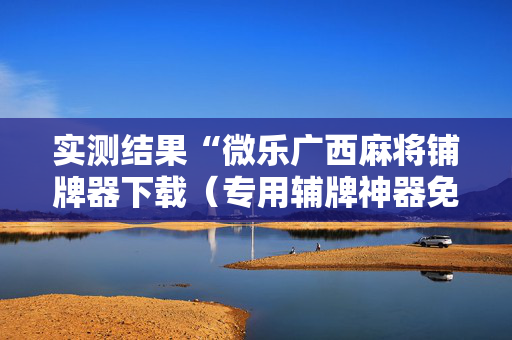 实测结果“微乐广西麻将铺牌器下载（专用辅牌神器免安装）