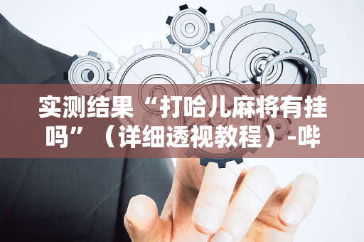 实测结果“打哈儿麻将有挂吗”（详细透视教程）-哔哩哔哩