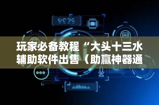 玩家必备教程“大头十三水辅助软件出售（助赢神器通用版）