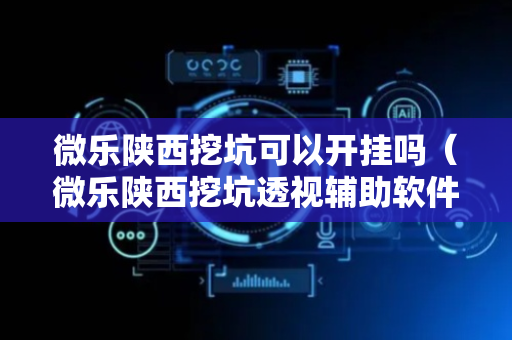 微乐陕西挖坑可以开挂吗（微乐陕西挖坑透视辅助软件）