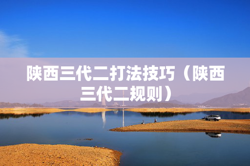 陕西三代二打法技巧（陕西三代二规则）