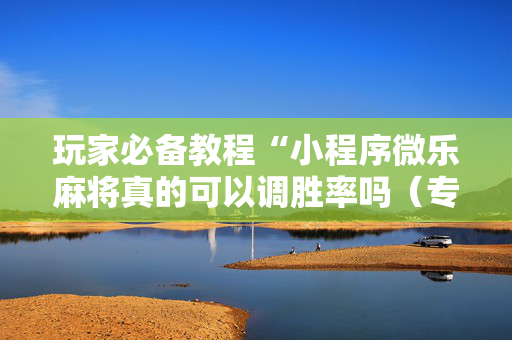 玩家必备教程“小程序微乐麻将真的可以调胜率吗（专用辅牌神器免安装）