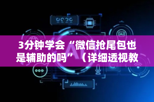 3分钟学会“微信抢尾包也是辅助的吗”（详细透视教程）-哔哩哔哩